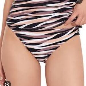 NWT Salt + Cove Black and White Bikini Bottom Size L
